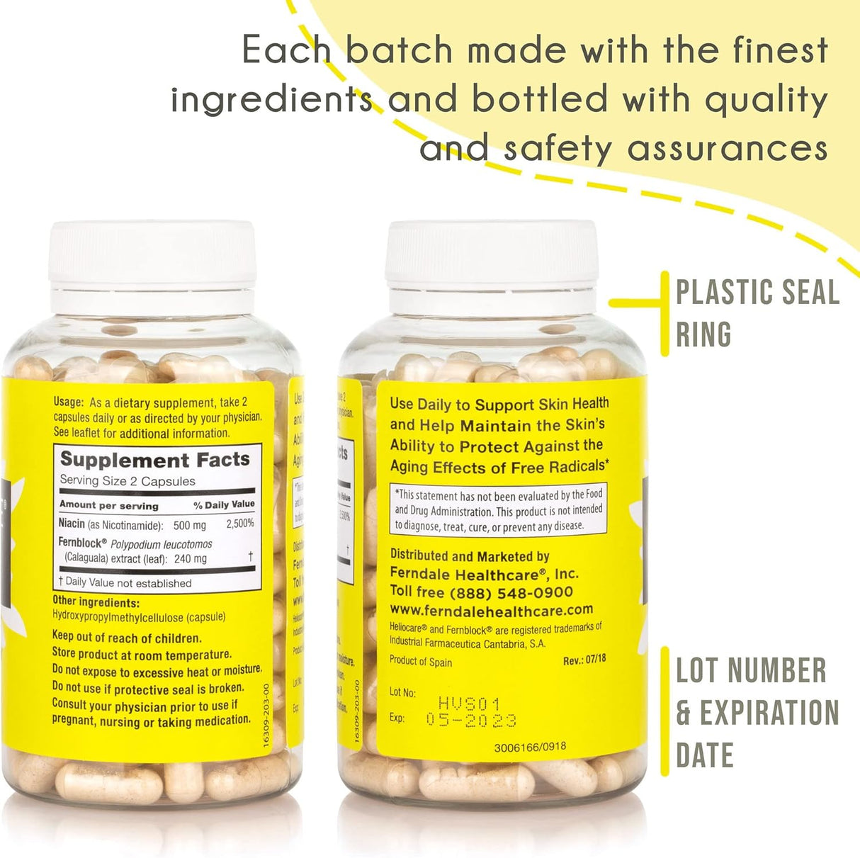 Suplemento avanzado de nicotinamida B3 500 mg 120 cáp vegana