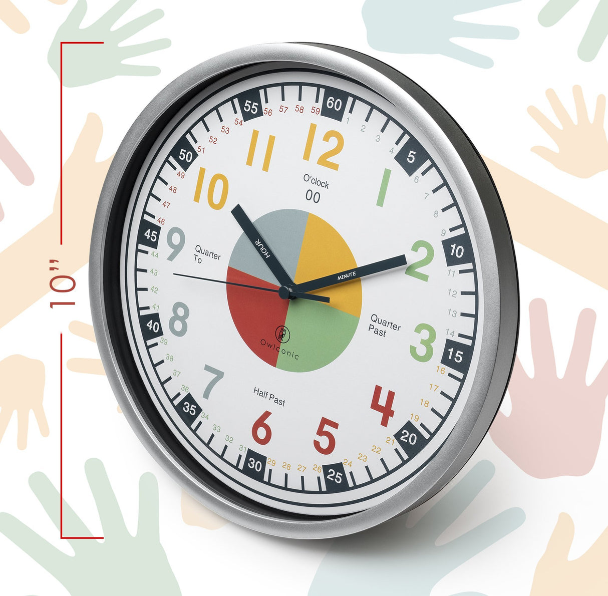 Reloj para enseñar la hora.