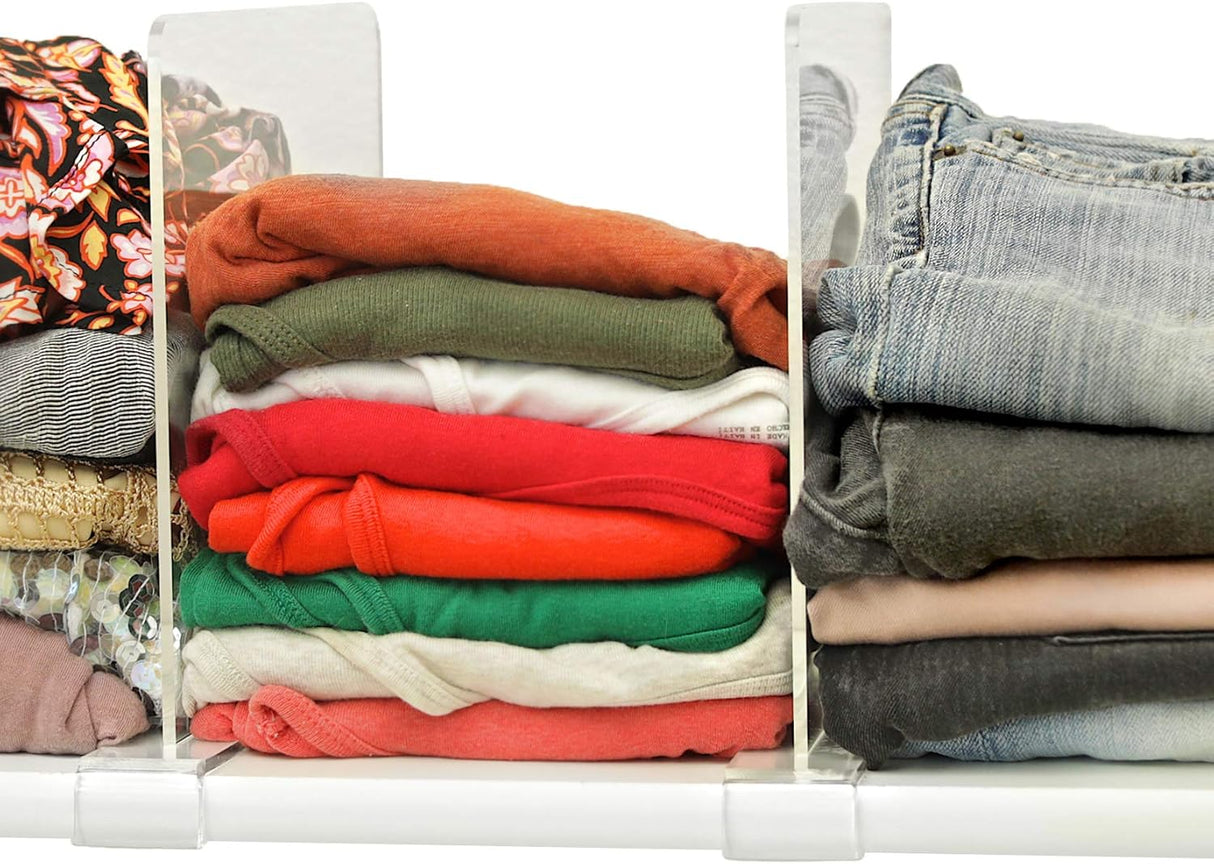 Divisor de estante acrílico transparente (4)