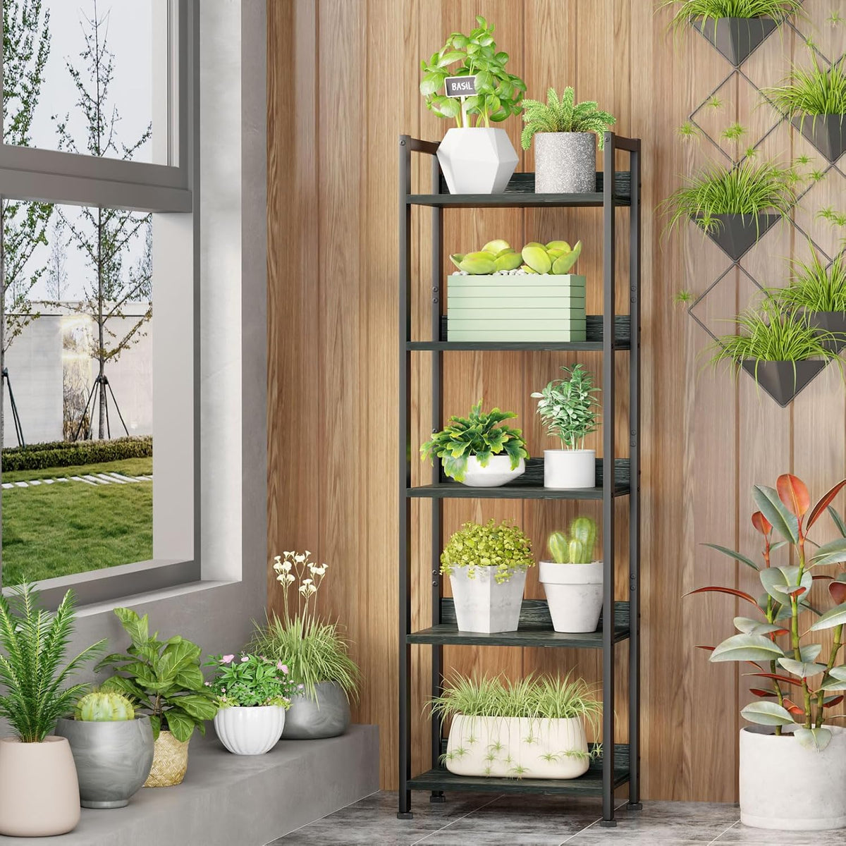 Estantería Furologee 5 Niveles con Cajón, Rack de Cocina
