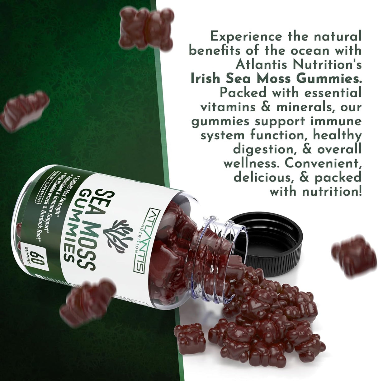 Suplemento musgo marino irlandés 3000 mg Atlantis Nutrition