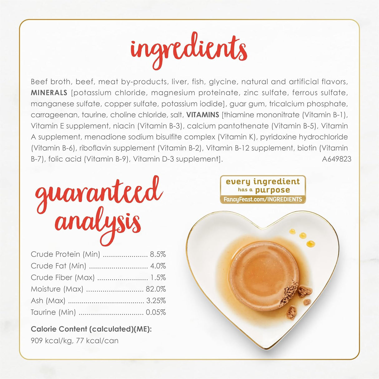 Comida Húmeda para Gatos Purina Fancy Feast con Salsa de Res