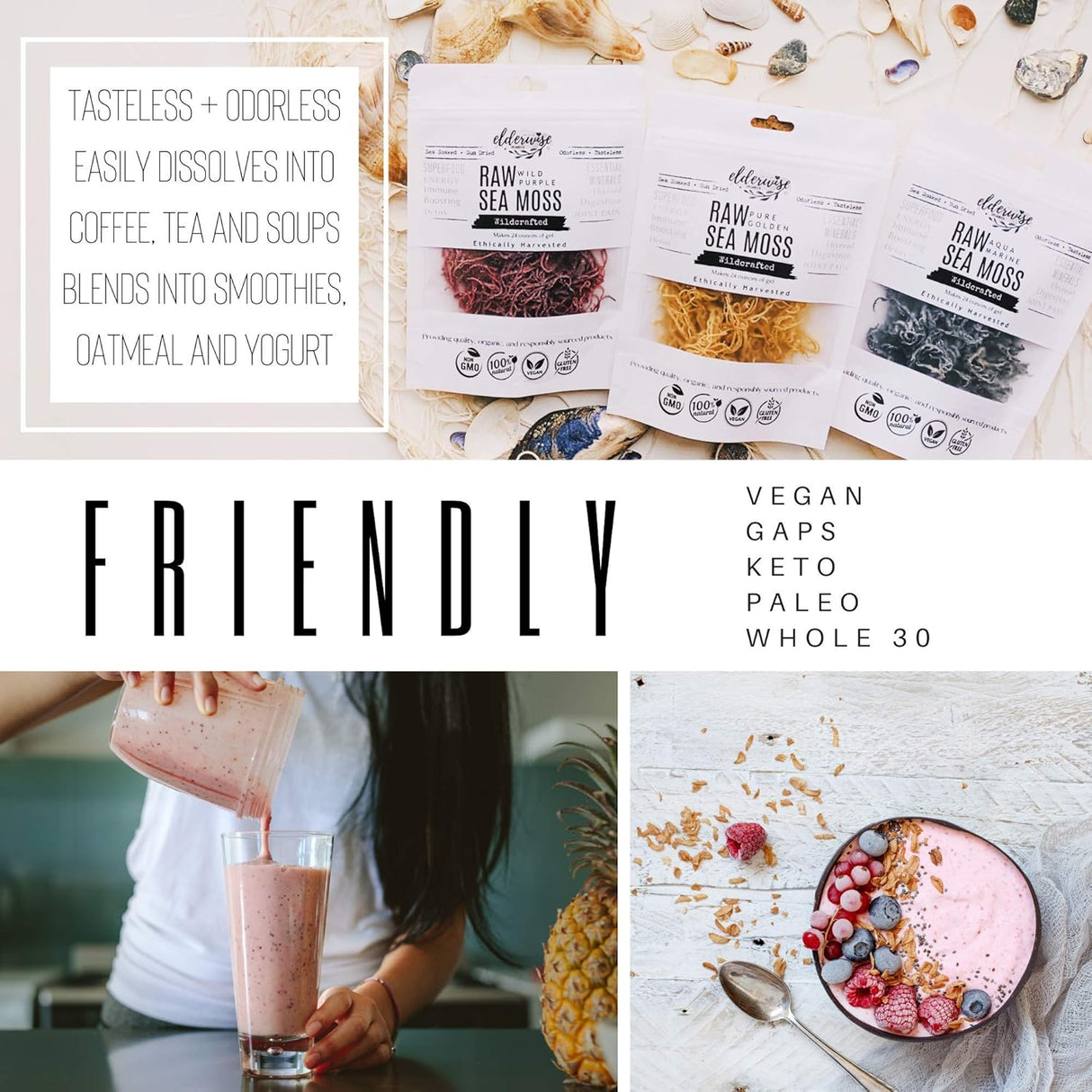 Alga Marina Sundried WILDCRAFTED Gel 24oz Raw + Non GMO