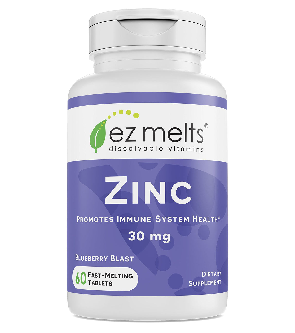 EZ derrite el zinc para el apoyo inmunitario,30 mg,vitaminas