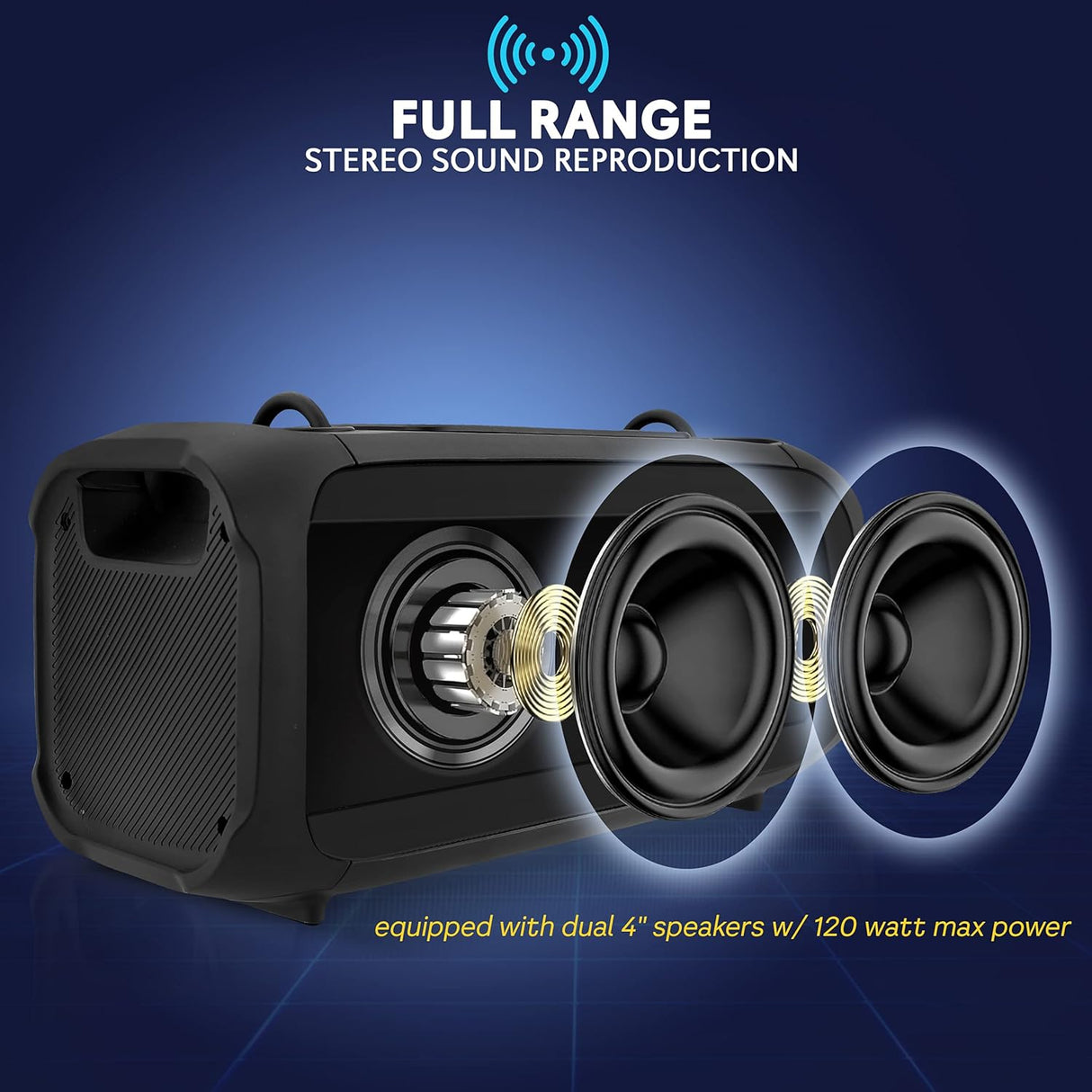 Parlante Portátil inalámbrico Bluetooth PYLE-PRO PPHP42B