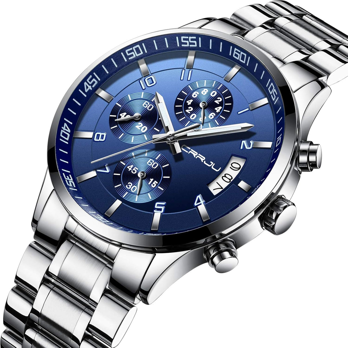 Reloj de pulsera para hombre, resistente al agua CRRJU