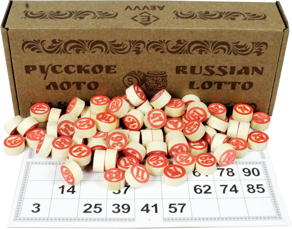 Juego de Lotería Rusa - Bingo, Tablero, Diversión para Todos