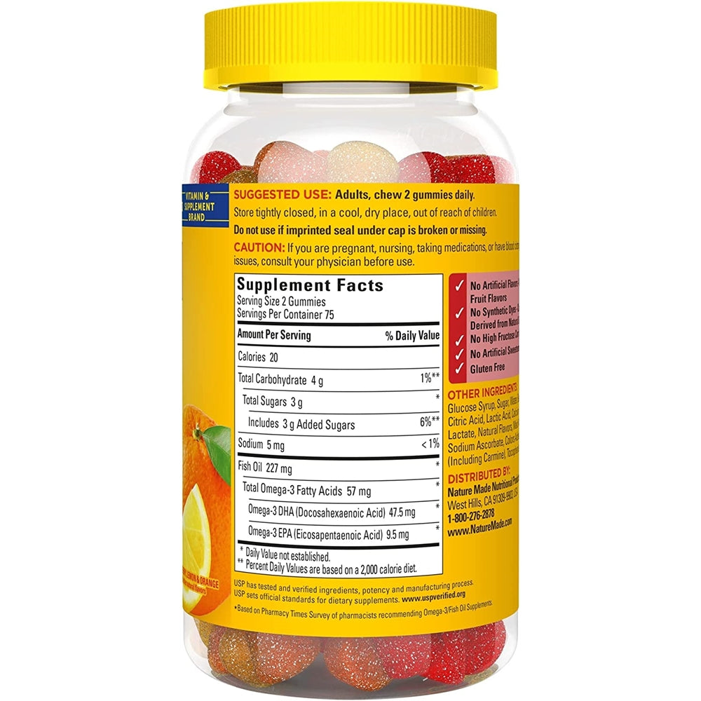 Suplemento Gomitas de aceite de pescado Omega 3 150 unid