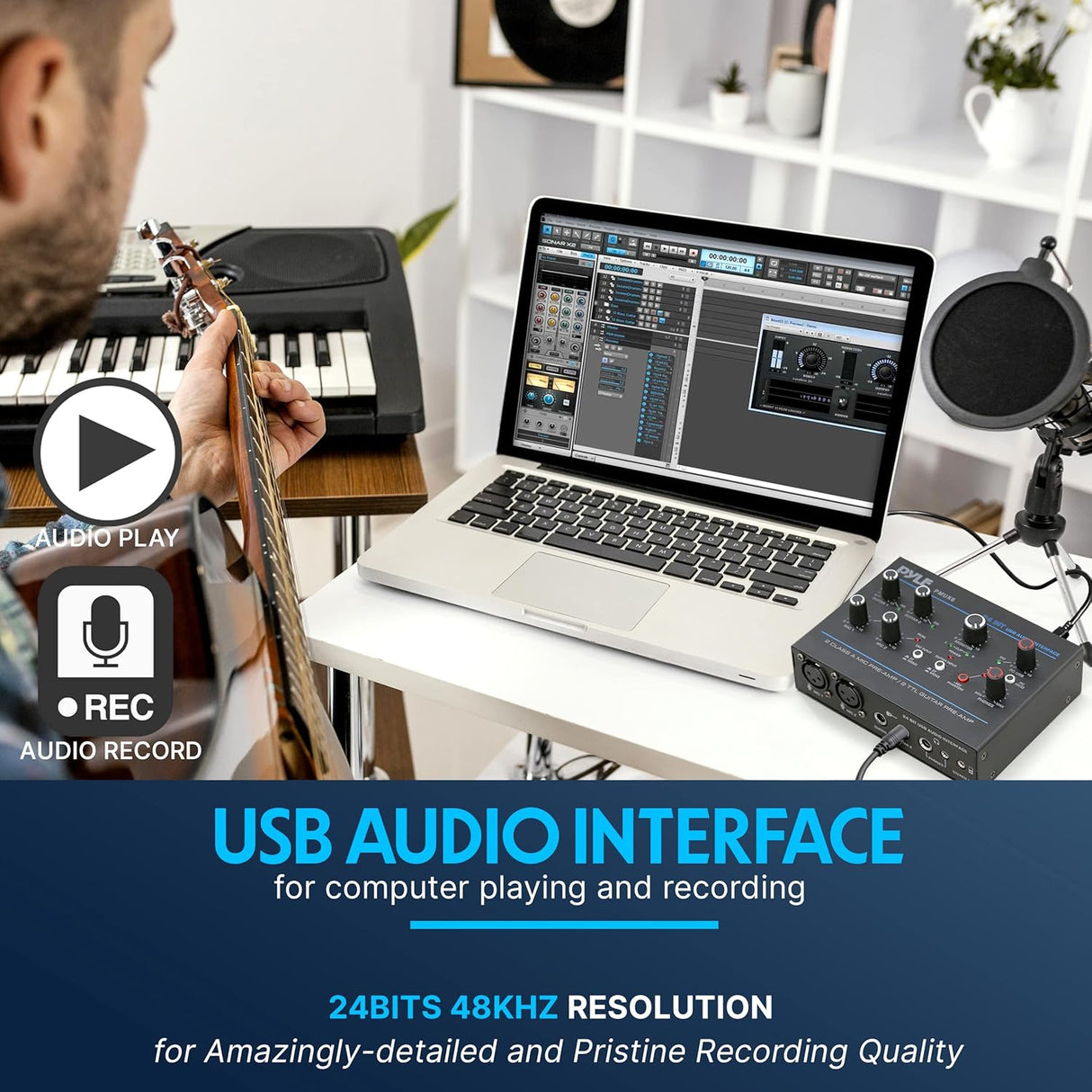Amplificadores Interfaz de audio USB profesional  PMUX6