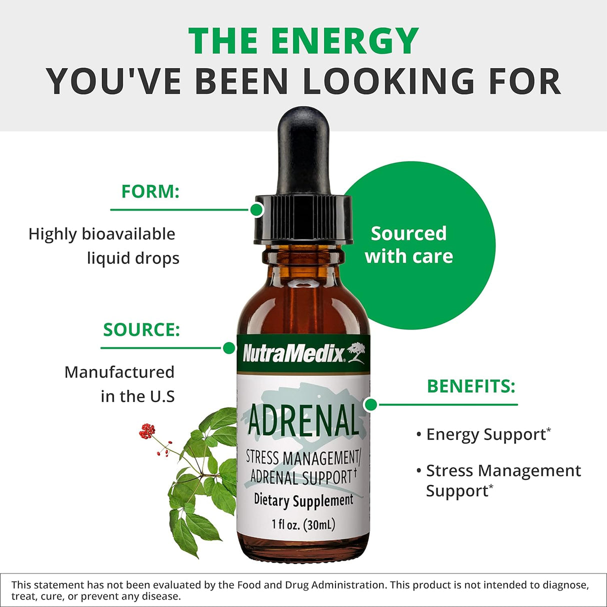 Suplemento de fatiga suprarrenal Astrágalo Schisandra 1 onza