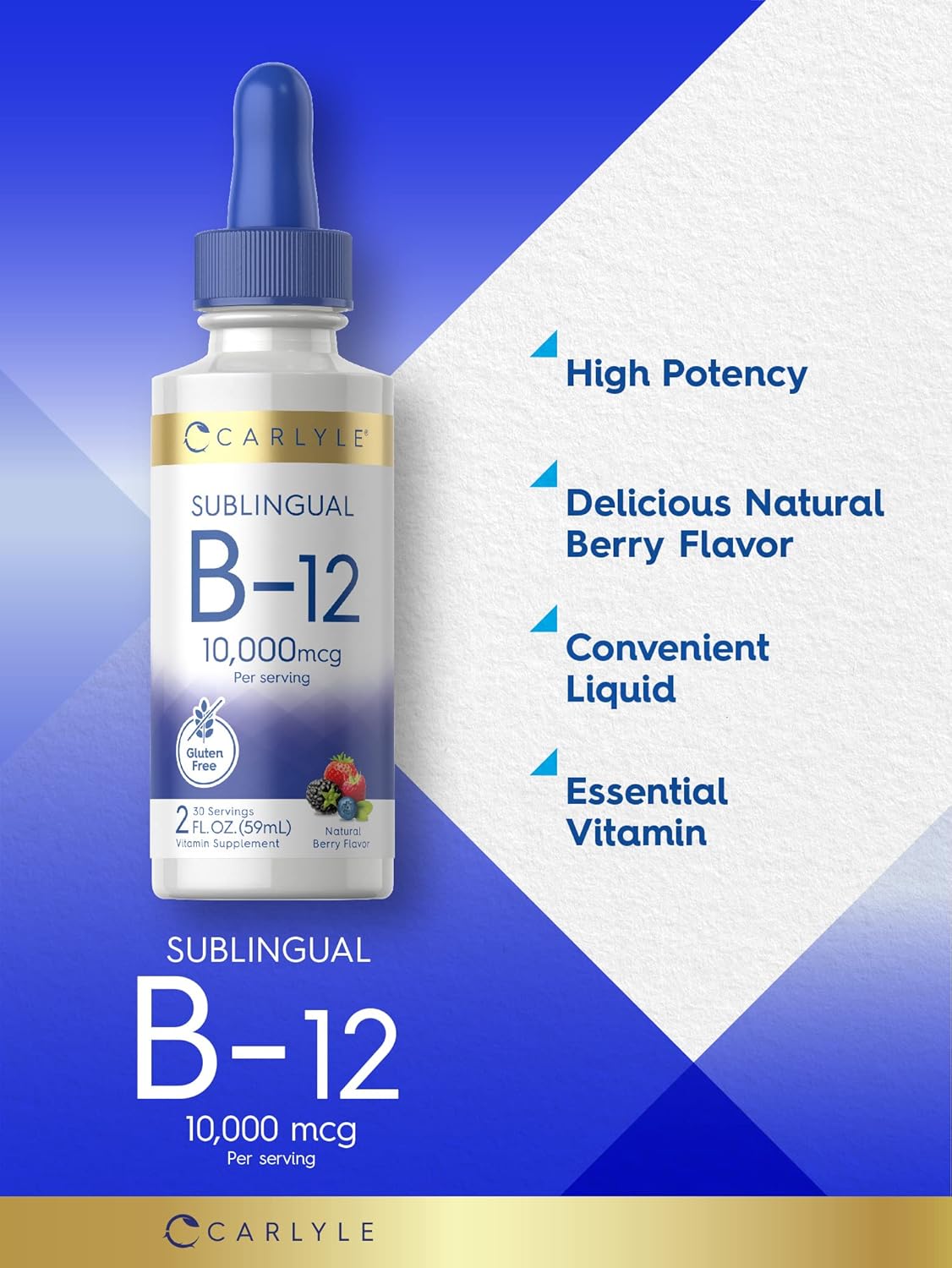 Suplementos Carlyle Vitamina B12 Sublingual 10.000mcg