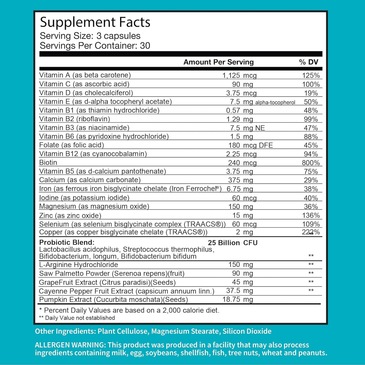 Suplementos Alimenticios Multivitamínico probiótico