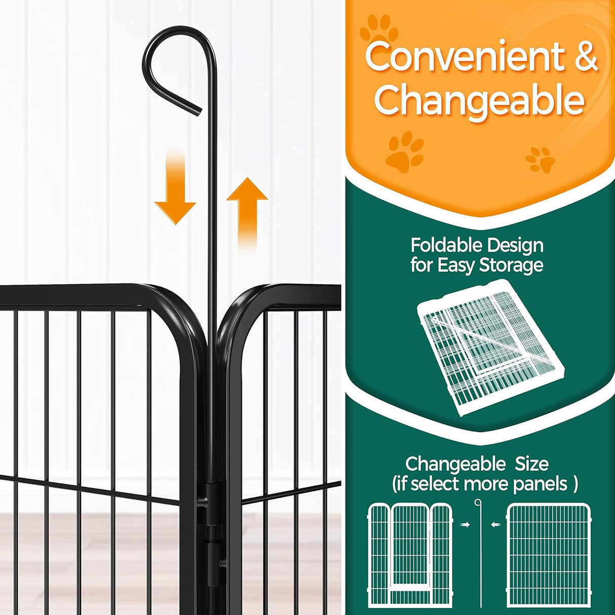 Parque para Mascotas Yaheetech 32 Paneles 40 Plegable Heavy Duty