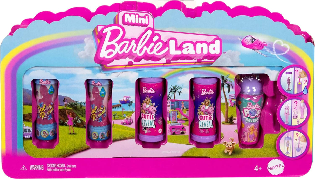 Muñecas Mini BarbieLand Revelación, 1.5 pulgadas, 5-Pack