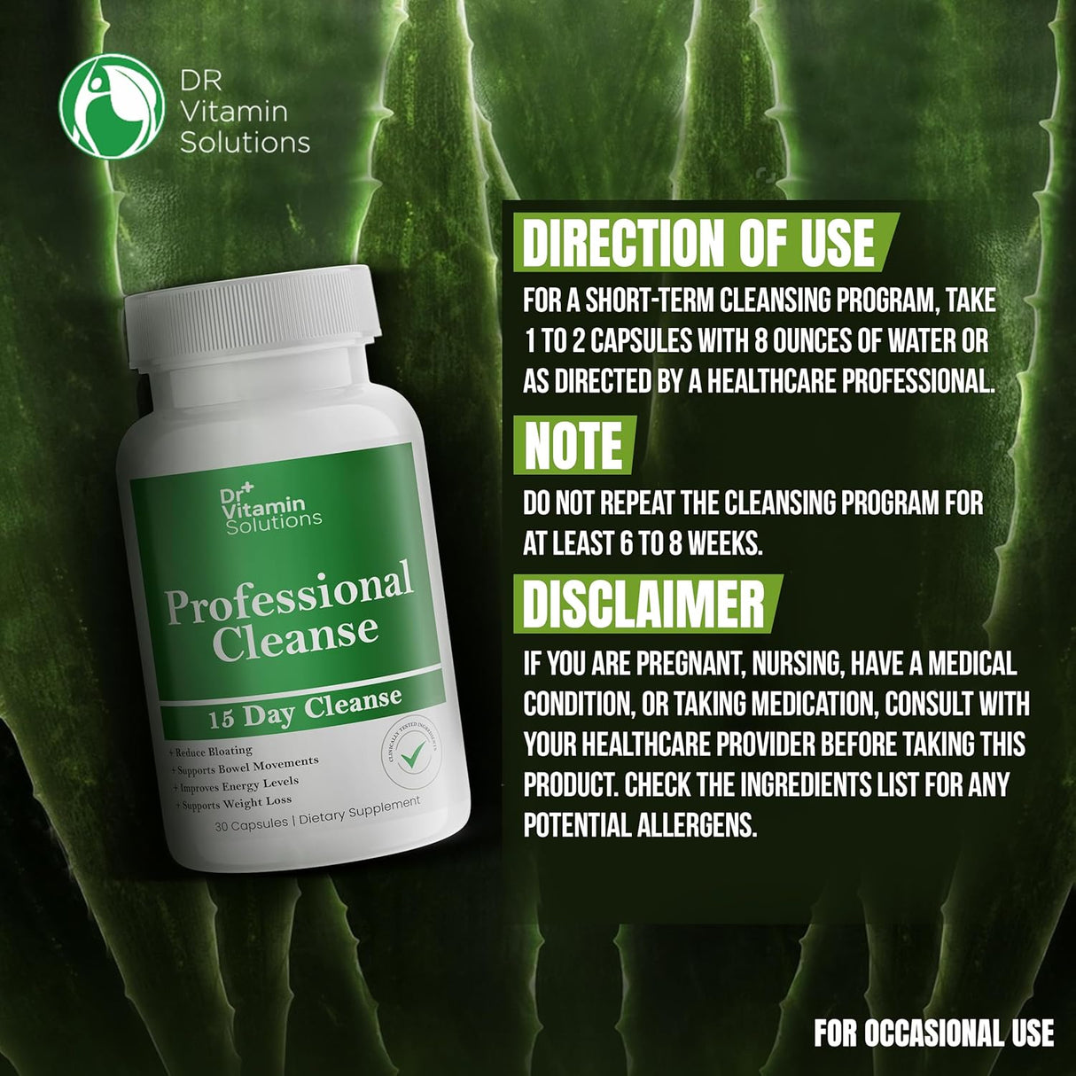 Dr Vitamin Soluciones 15 Días Limpieza Intestinal Detox para Mujer, 30 Cáps.