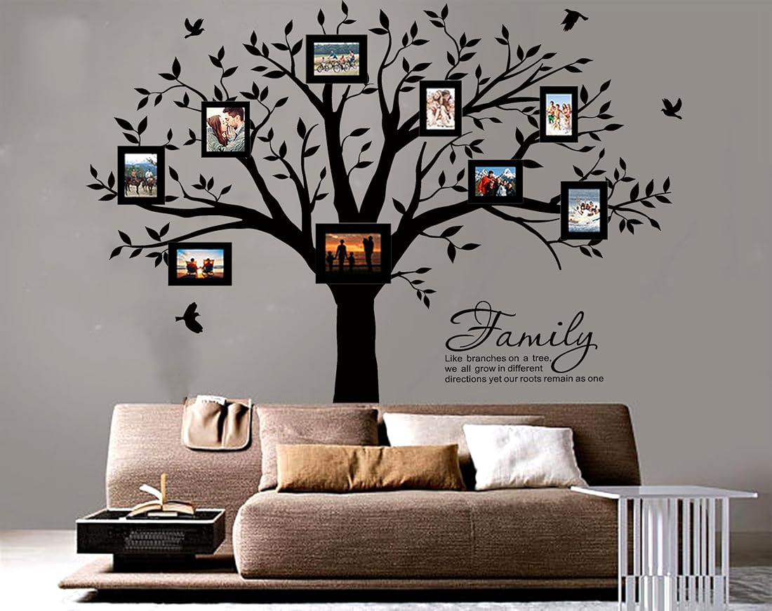 Etiqueta de la pared del árbol genealógico