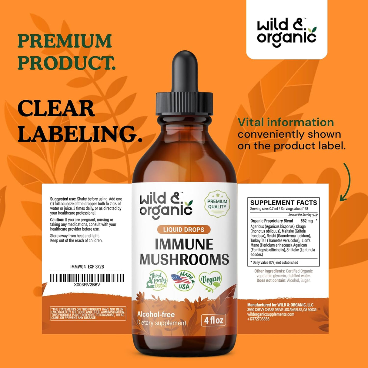 Suplemento Inmunológico de Hongos - Extracto Orgánico 8-en-1