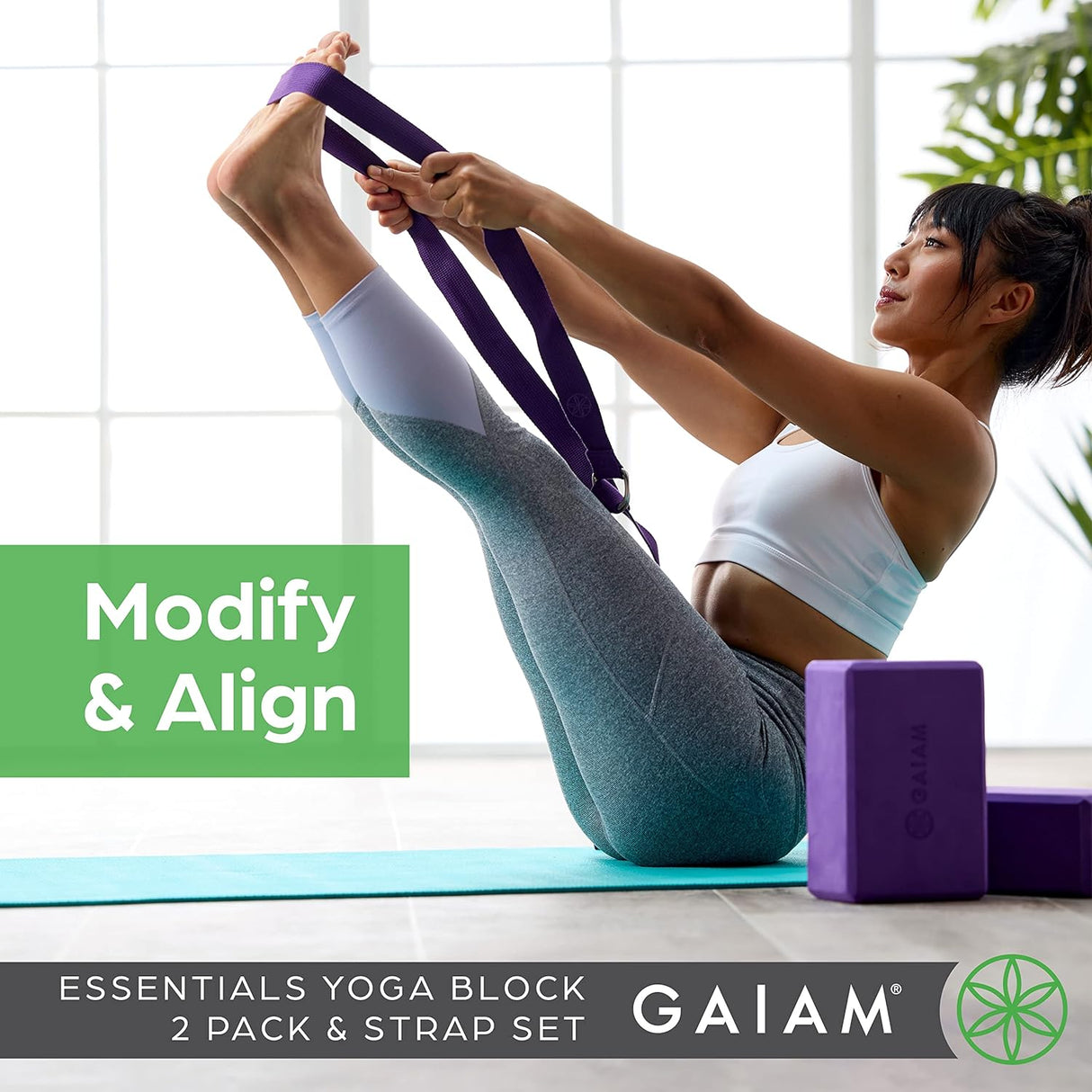 Bloque Yoga Gaiam Eva Antideslizante Soporte
