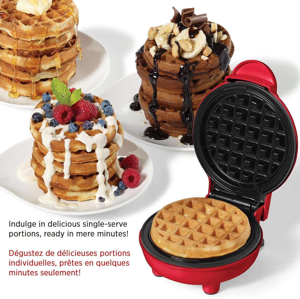 Mini Waffle Maker 4 In. Starfrit, Pequeña Cocina, Modelo 024725