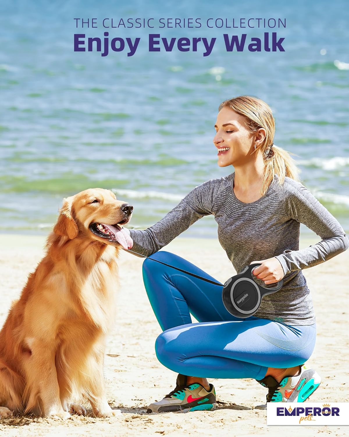 Correa Retráctil para Perros Grandes y Medianos - GY16