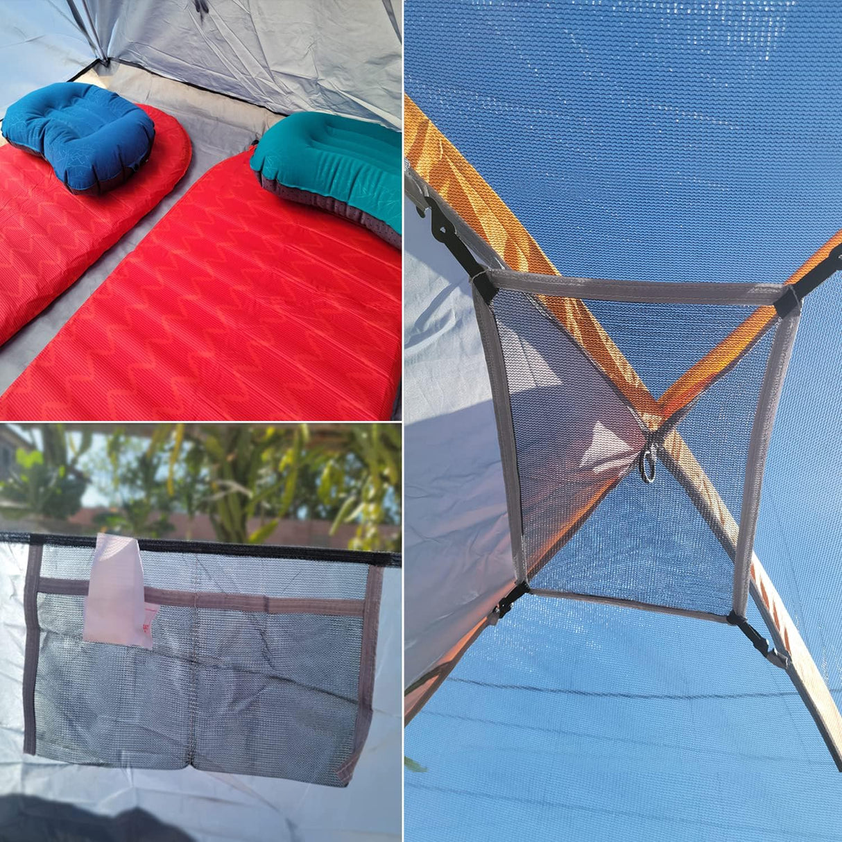 Tienda de Camping 2 Personas, Carpa Impermeable, Modelo Dome