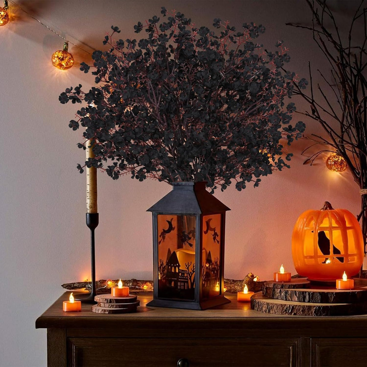 Flores Artificiales Yastouay, 10 Pcs, Decoración Halloween