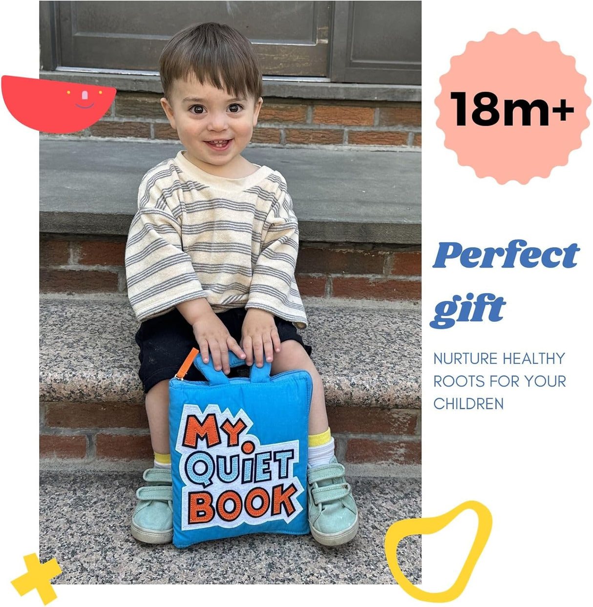 Libro Silencioso - Juguetes de Viaje para Niños, 10 Actividades