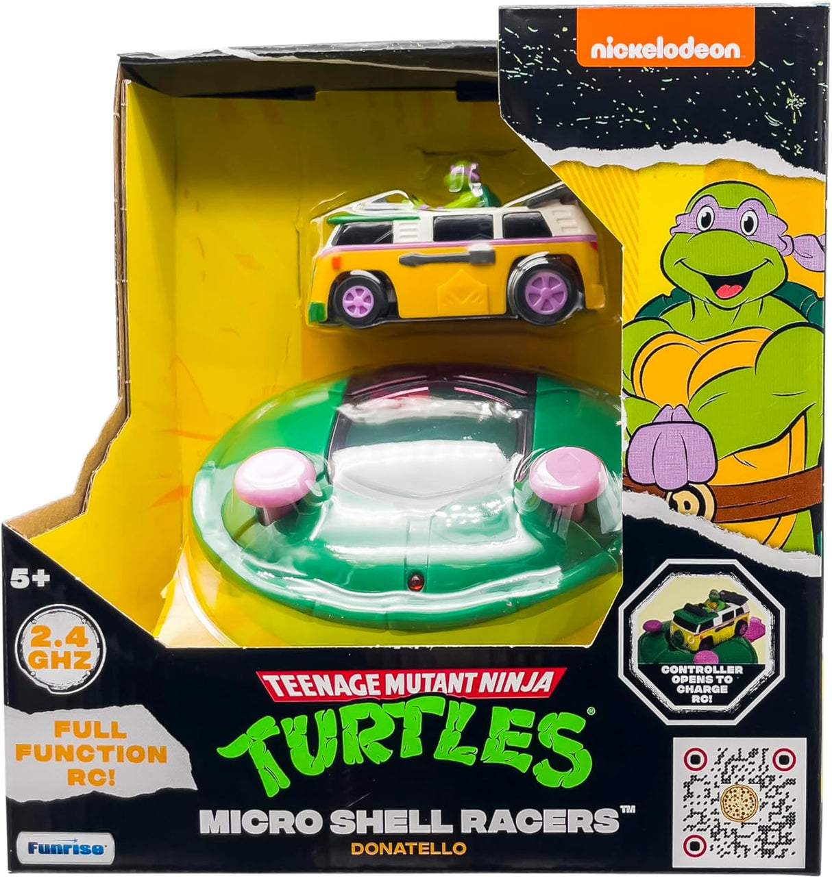 Micro Shell Racers TMNT, Control Remoto 2.4 Ghz, Donatello