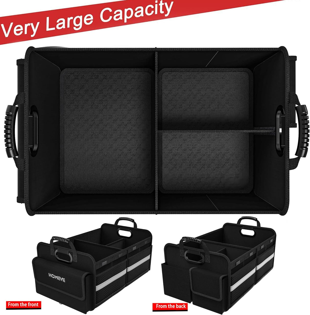 Organizador de Maletero Homeve, 3 Compartimentos, Pockets