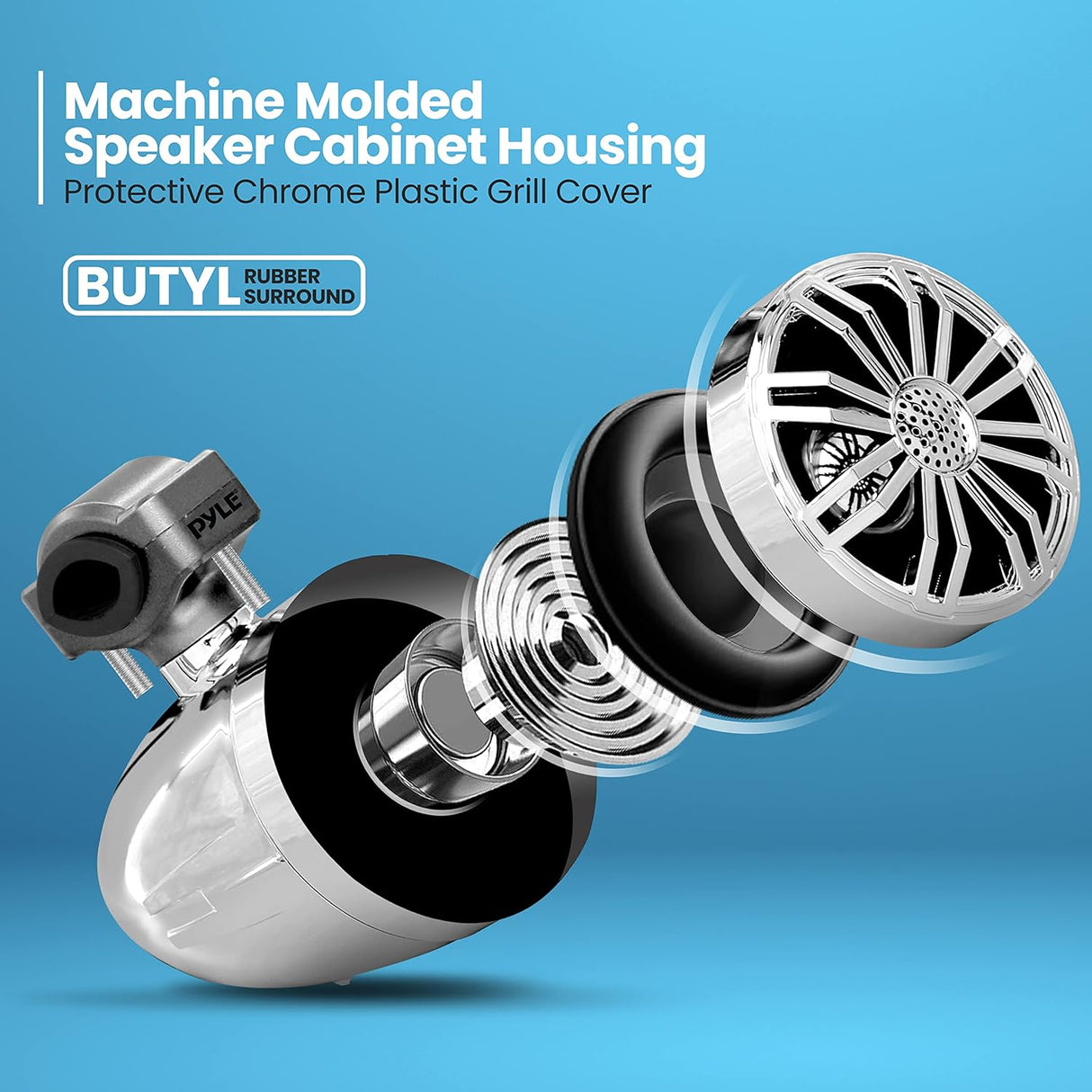 Parlantes todoterreno impermeables PYLE PLMR32CR