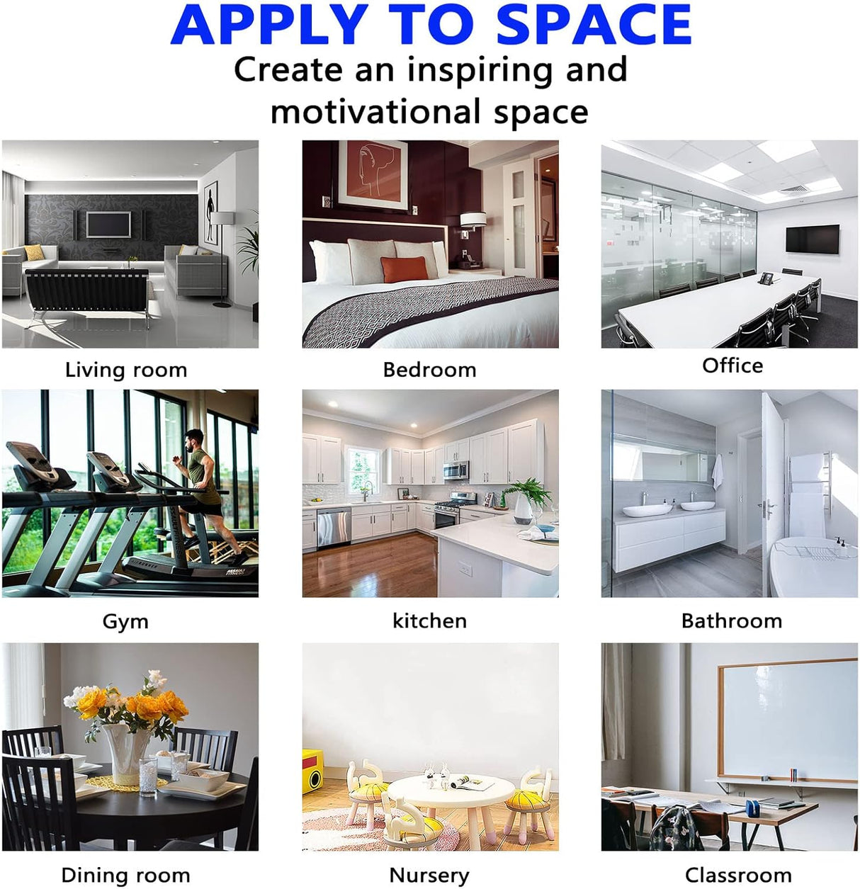 Pegatinas de Pared, Equipo, Motivacional, 18x15, Vinilo