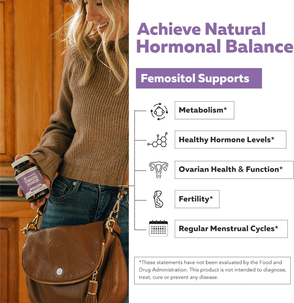 Inositol Suplemento Complejo 40:1 Hormonal y Ovarios 90 cápsulas