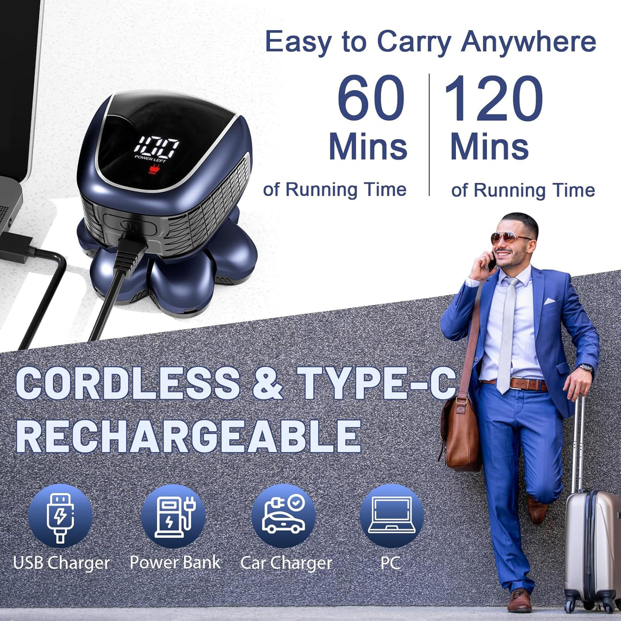 Afeitadora de cabeza 7D para hombres calvos Wyklaus