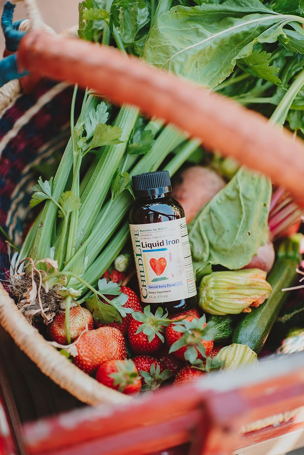 Suplemento Liquid Iron dietético para bebés niños natural