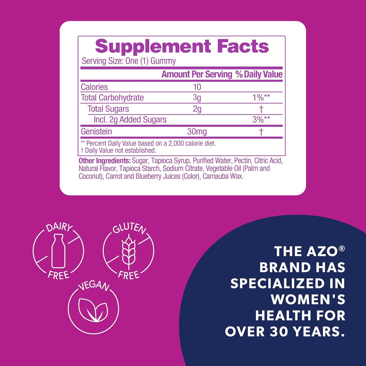 Gomitas AZO® Día para Menopausia, Alivio de sofocos, 30