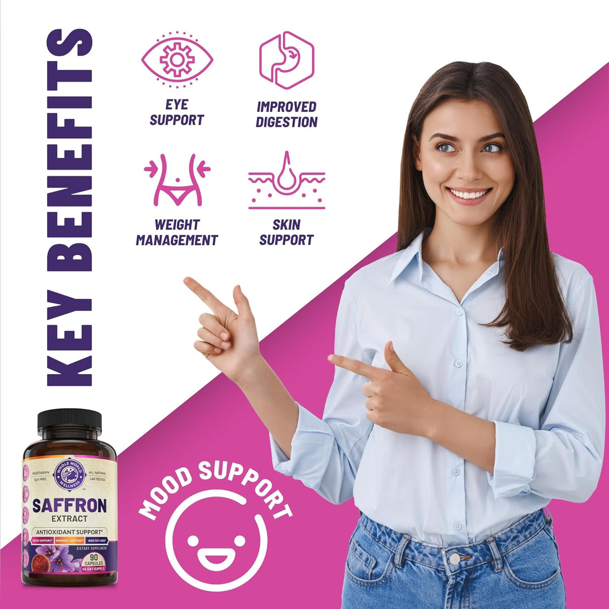 Extracto de azafrán 100% puro potenciador del metabolismo