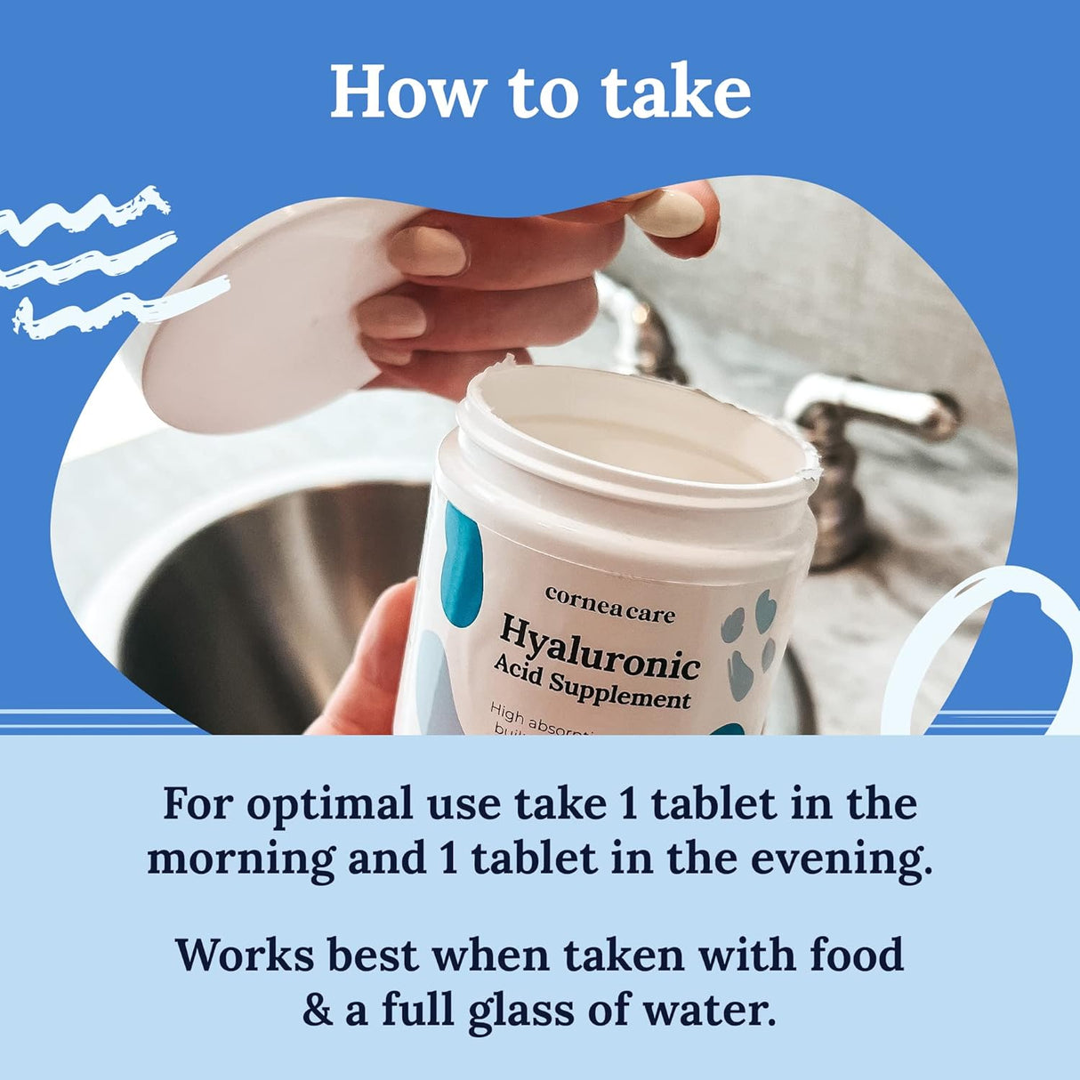 Suplementos de ácido hialurónico CorneaCare