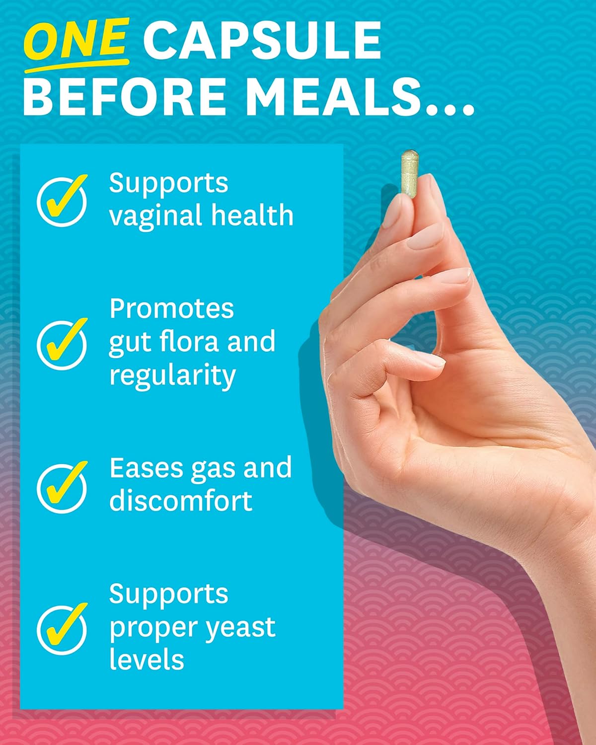 Suplemento Probióticos para mujer flora intestinal 60 unidad