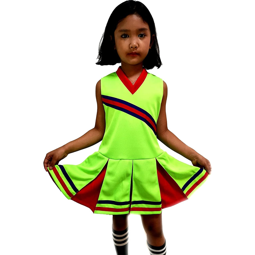 Disfraces de animadora para niñas talla S verde lima