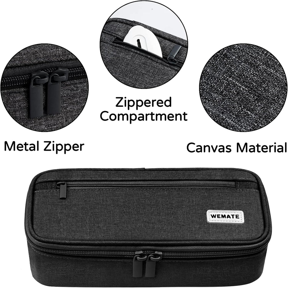 Estuche Grande WEMATE, Capacidad Alta, Organizador de Lápices