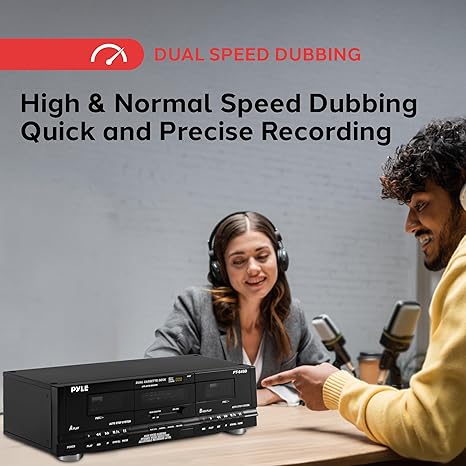 Sintonizador digital dual Cassette PYLE-HOME - PT649D