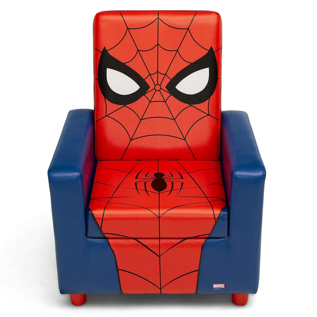 Delta Children Silla con respaldo alto, Spider-Man de madera