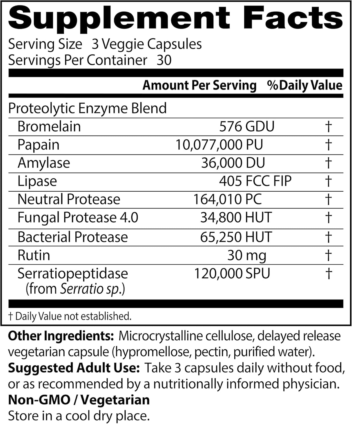 Suplementos Alimenticios enzimas proteolíticas