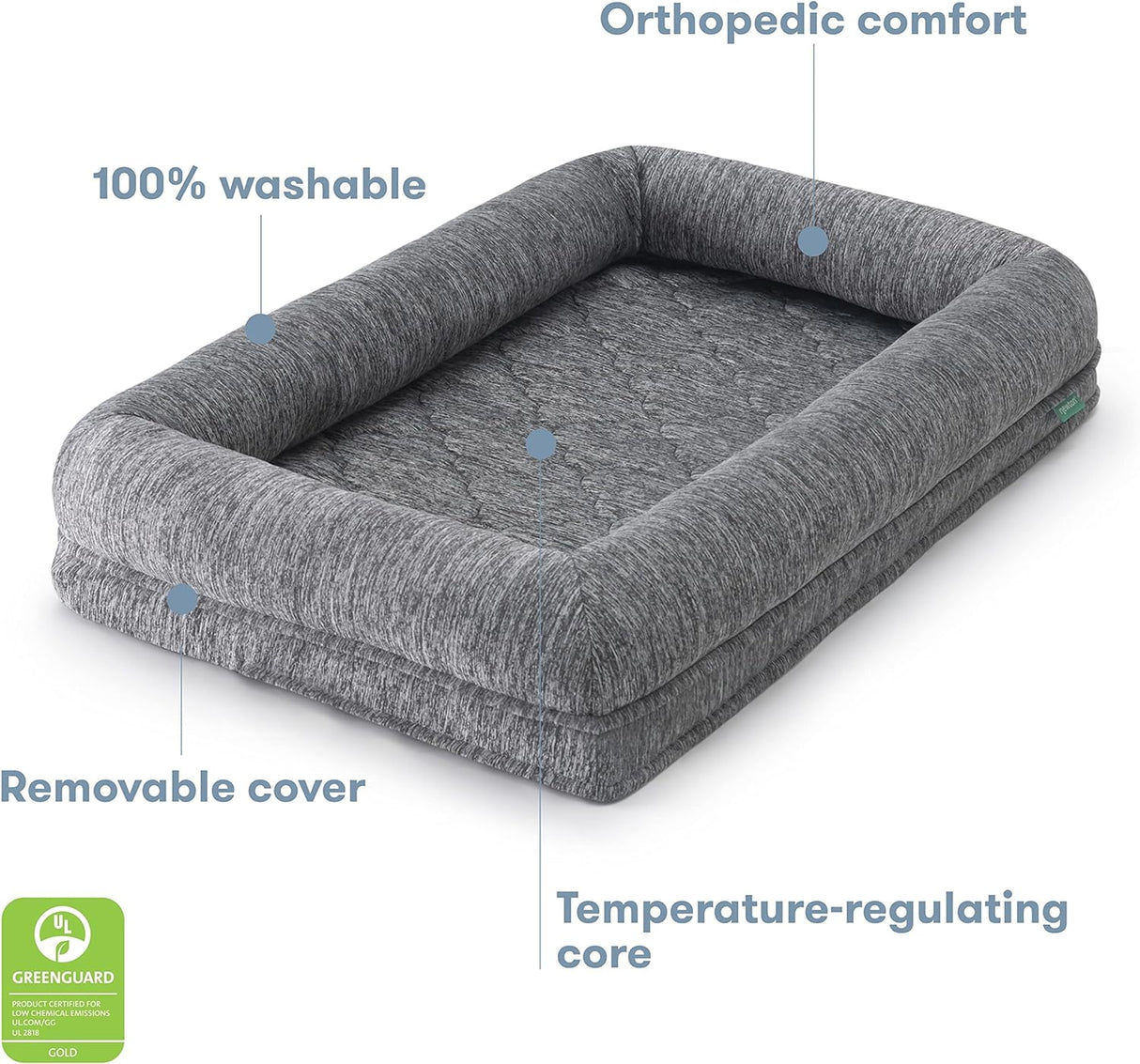 Cama ortopédica para mascotas lavable Newton Baby