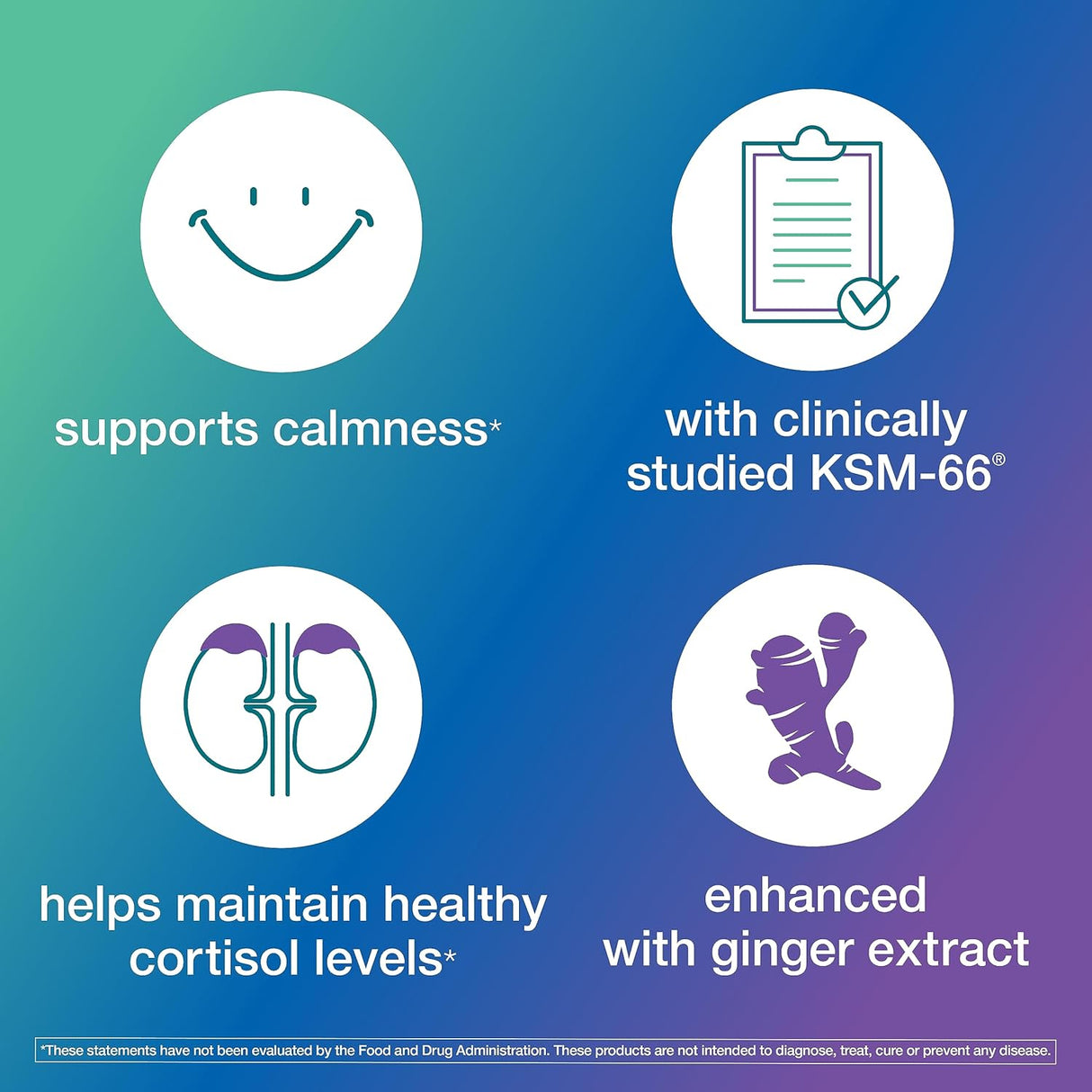Suplemento Youtheory Ashwagandha+GABA reducir el estrés