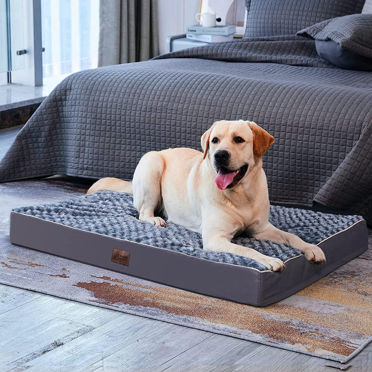 Cama Ortopédica para Perros Grandes WESTERN HOME, Espuma, Impermeable