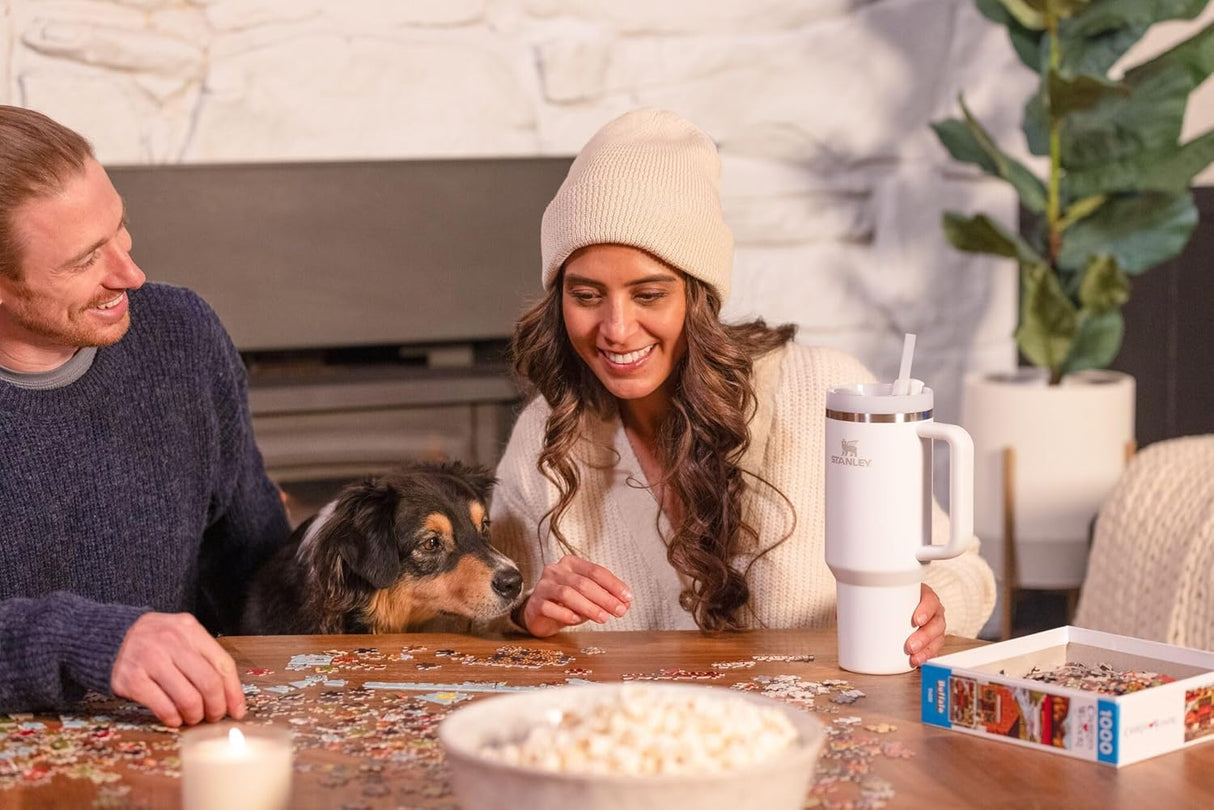 Stanley Quencher H2.0 FlowState - de acero inoxidable tapa y popote para agua, té helado o café