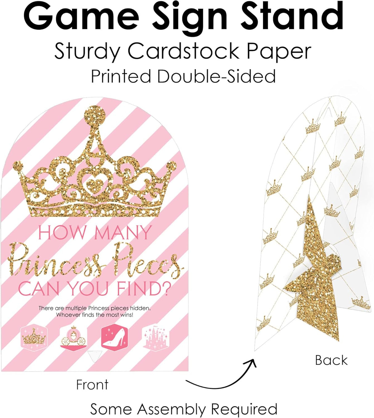 Caza Tesoros Princesa - Big Dot of Happiness, 48 Piezas, Juego