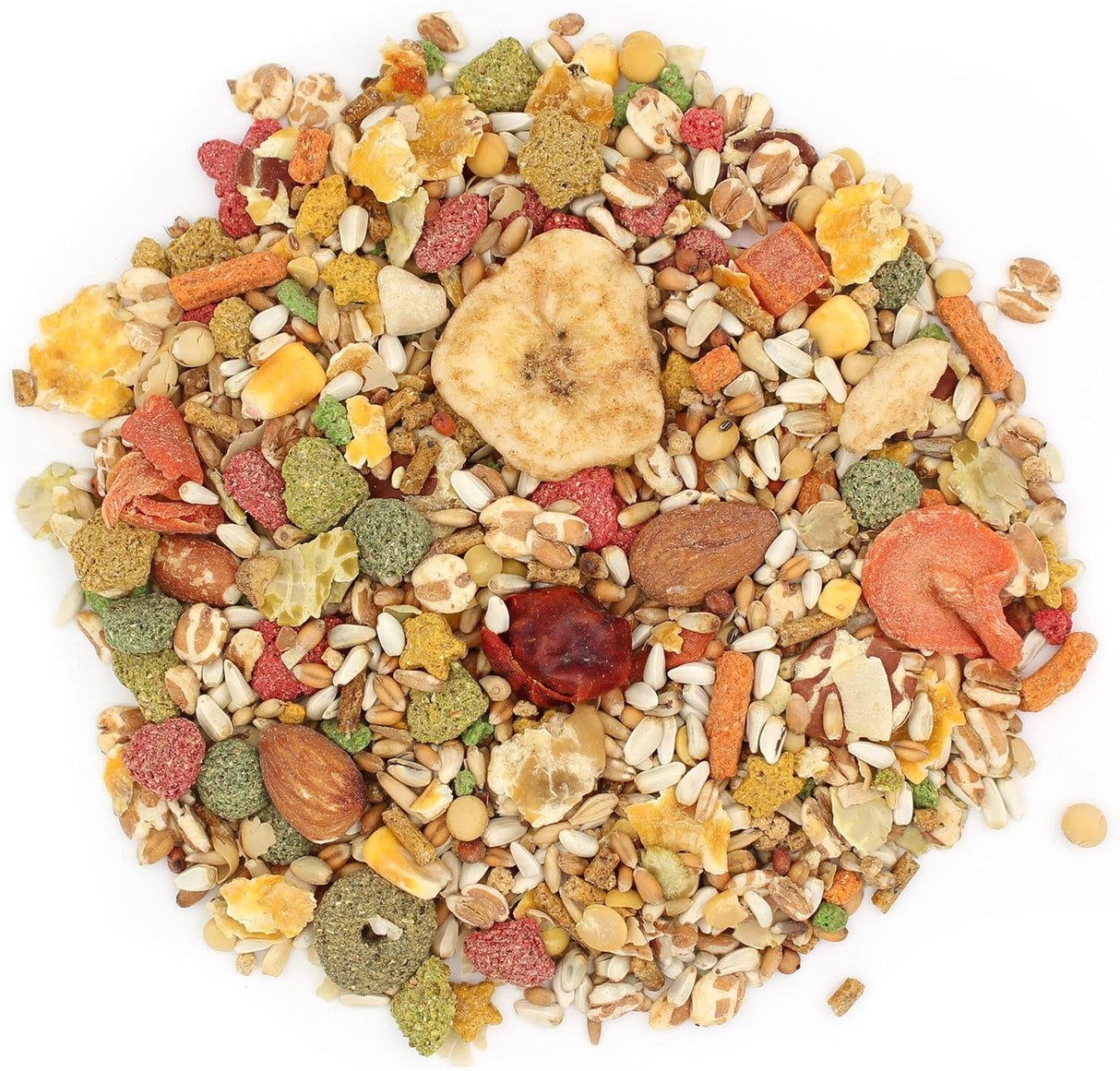 Alimento fortificado con vitamina para pájaros