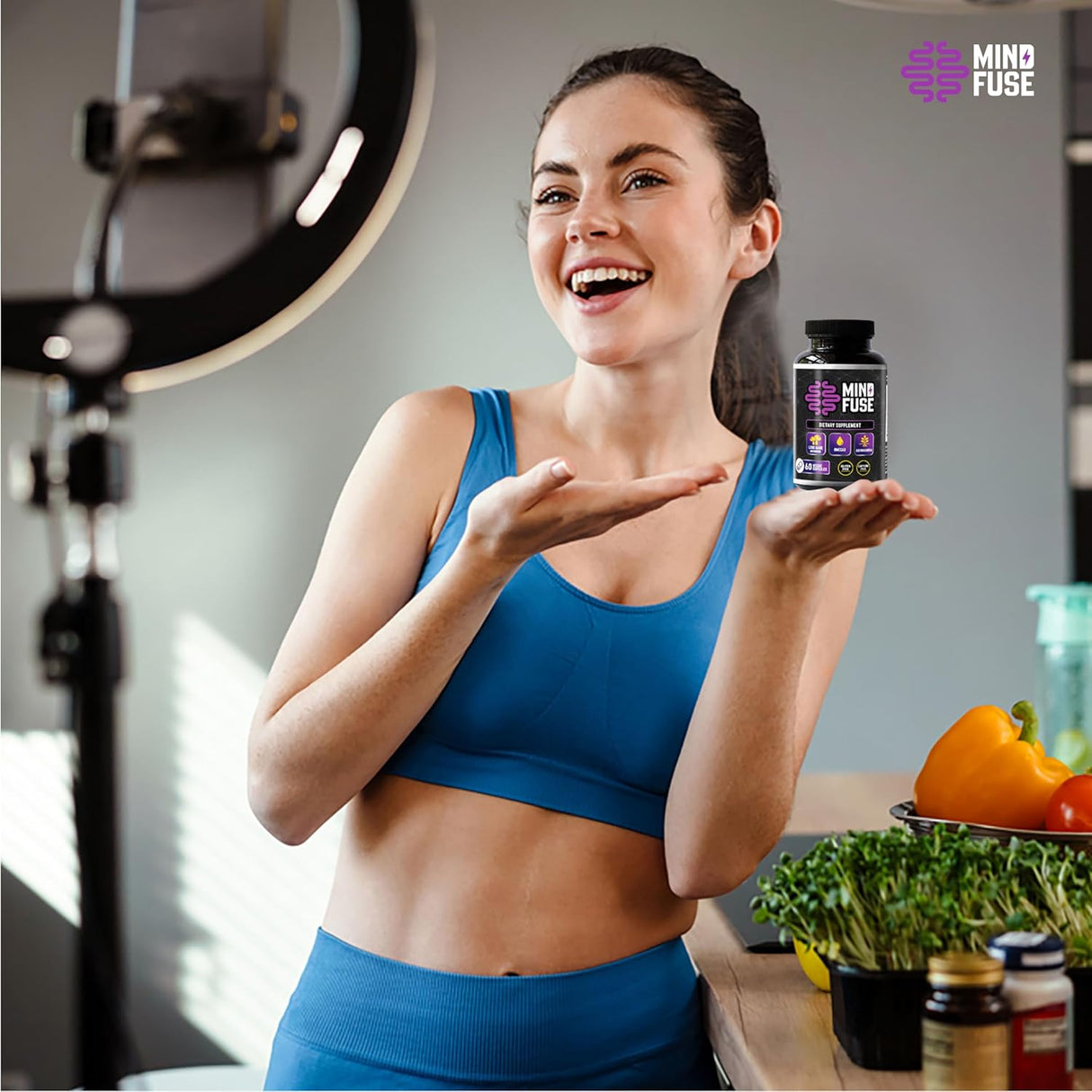 Suplemento Nootrópico Memoria - Lions Mane, Ashwagandha, Omega 3